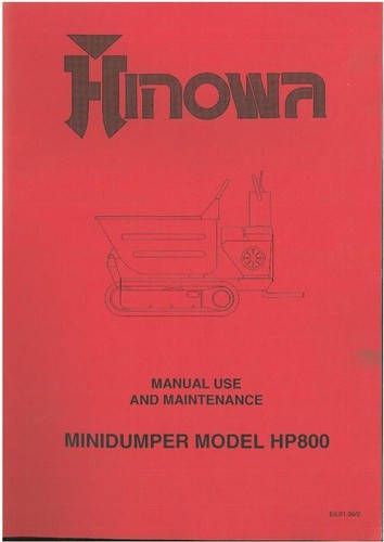 Manuale operatore hinowa - manuale,